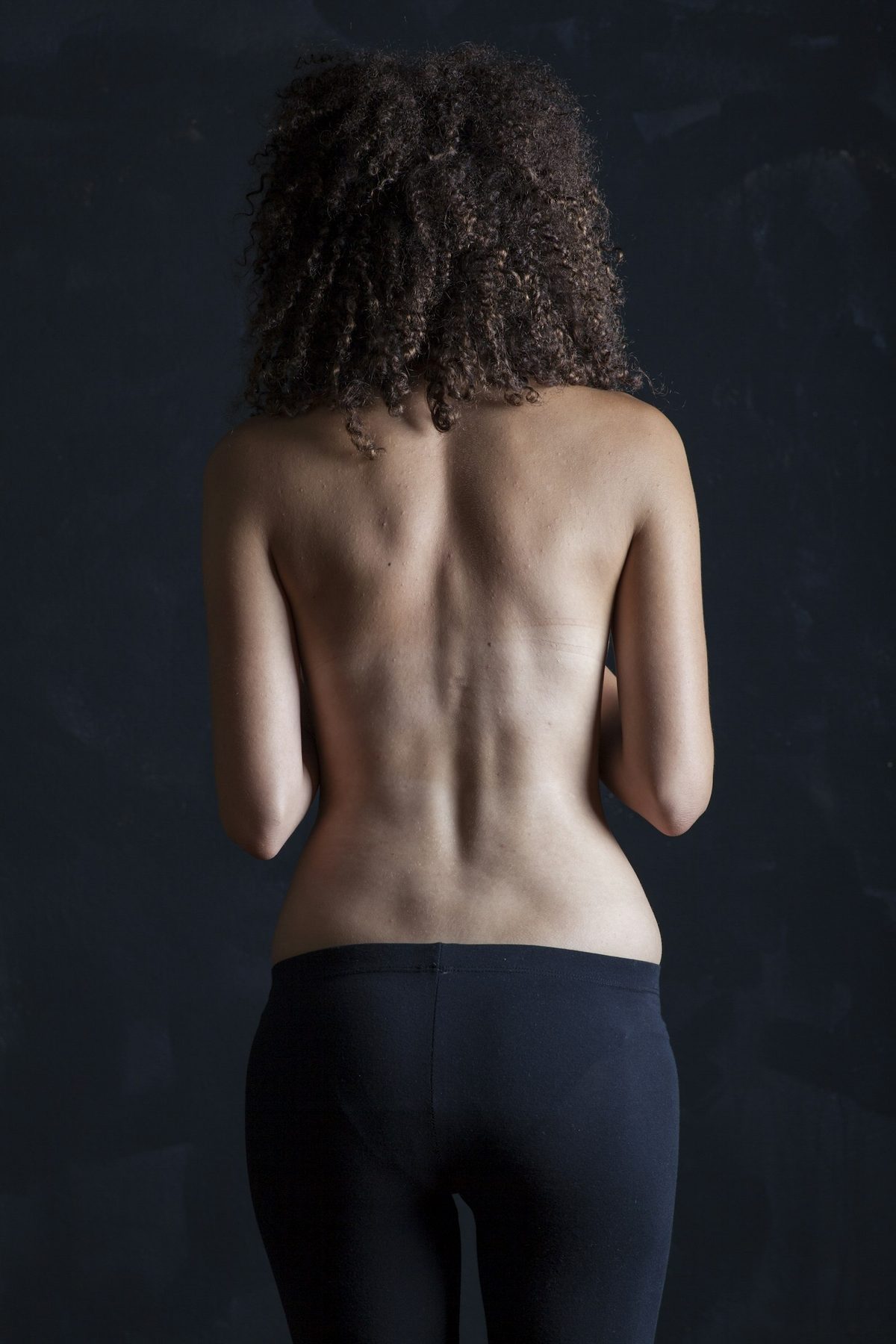 Back and shoulders shown to illustrate depth of colour